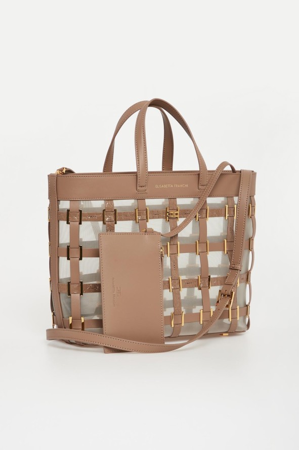Torebka typu tote półtransparentna ELISABETTA FRANCHI