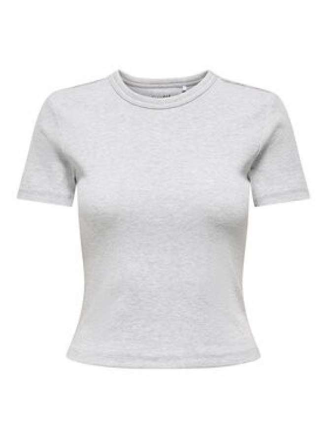 ONLY T-Shirt Val 15339774 Szary Slim Fit