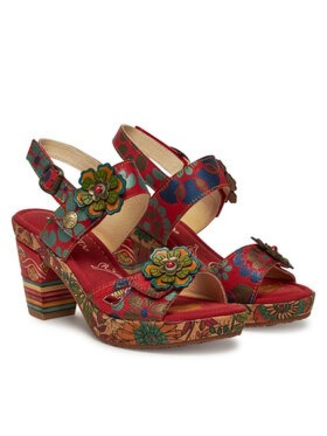 Laura Vita Sandały Nellao 15 Czerwony