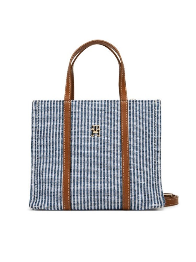 Tommy Hilfiger Torebka Th Premium Beach Le Mini Tote AW0AW17208 Niebieski