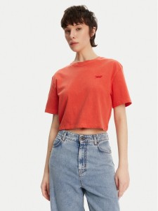 Tommy Jeans T-Shirt DW0DW20324 Pomarańczowy Relaxed Fit