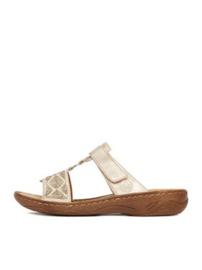 Rieker Klapki CEO-V2864-60 Złoty