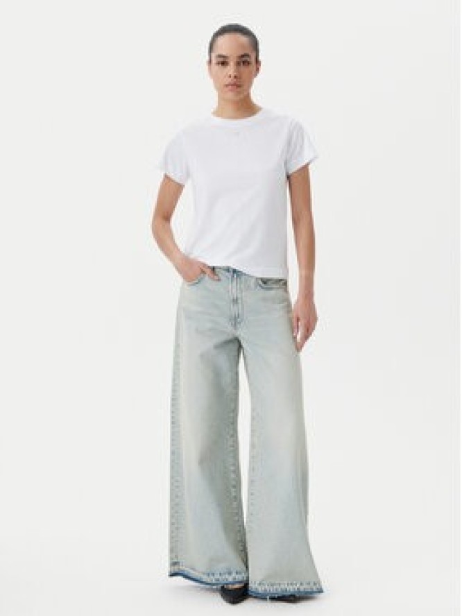 PINKO T-Shirt Bussolotto 100373 A2OG Biały Regular Fit