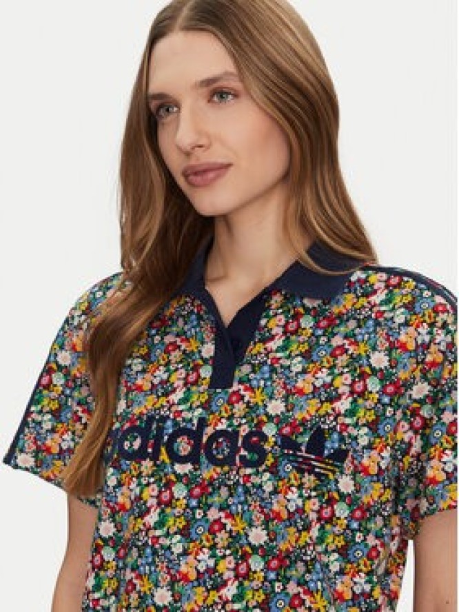 adidas Polo Liberty London Football JC7786 Kolorowy Loose Fit