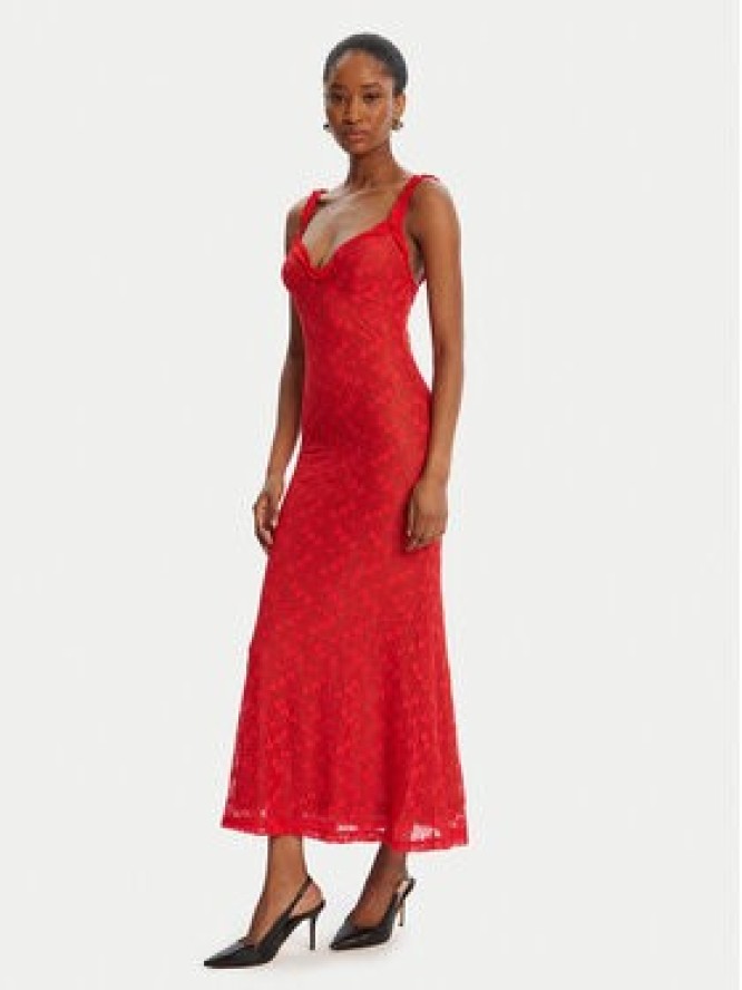 Bardot Sukienka koktajlowa Alegra Stretch Lace 59964DB Czerwony Regular Fit