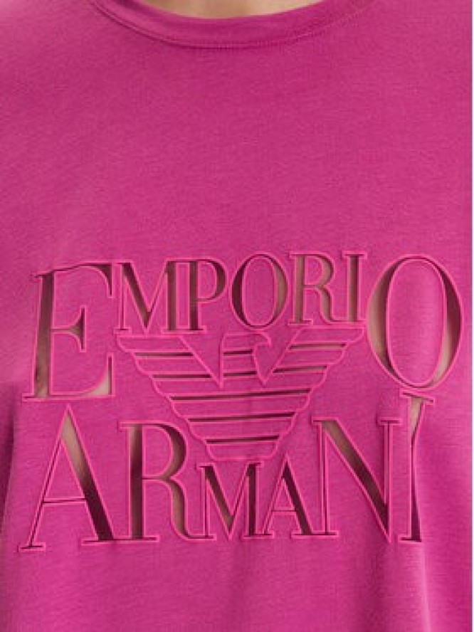 Emporio Armani T-Shirt EW000616 AF12187 UA227 Różowy Loose Fit