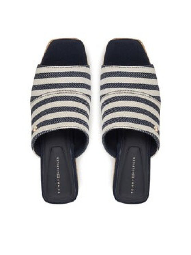 Tommy Hilfiger Espadryle Nautical Stripes Espadrille Mule FW0FW08666 Kolorowy