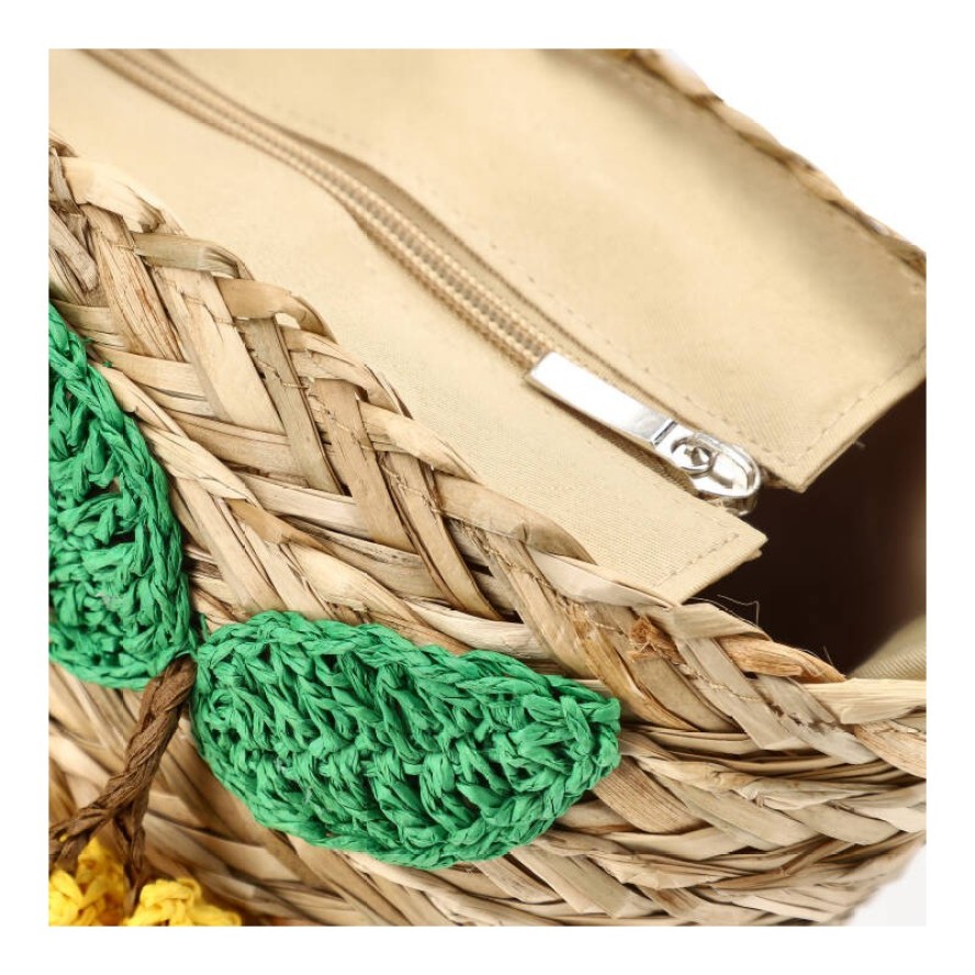 Brązowa Torebka Damska Sca'Viola Stylowy Koszyk Boho