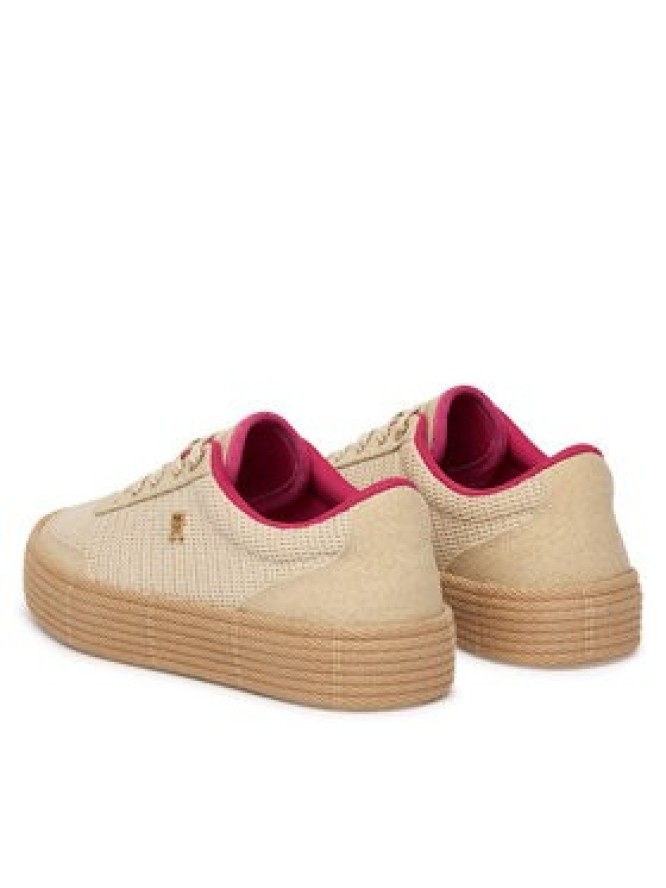 Tommy Hilfiger Espadryle Th Foxing Platform Rope FW0FW09173 Beżowy