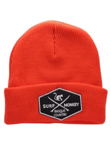 Czapka beanie – haftowane logo / organiczna / rozmiar uniwersalny (czerwona)