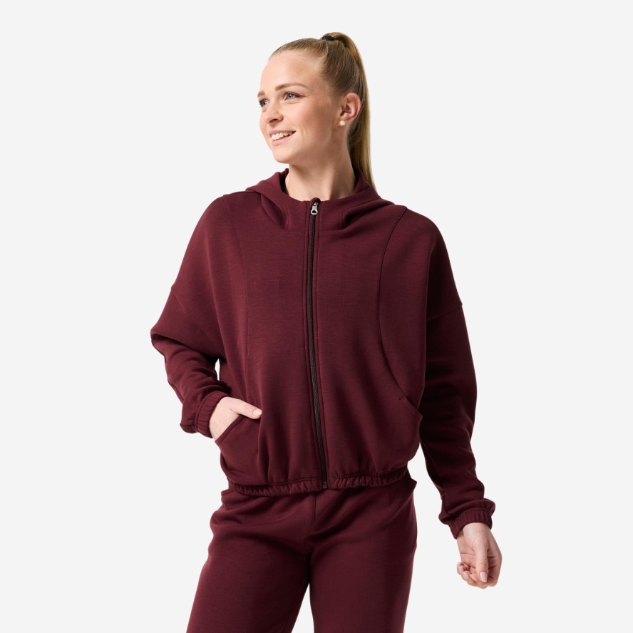 Bluza z kapturem damska Domyos fitness