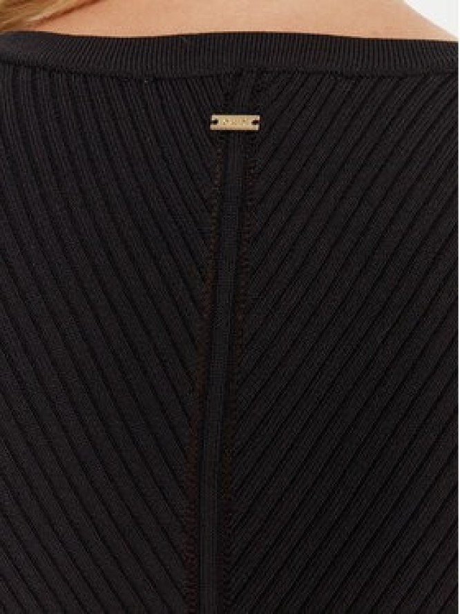 Gaudi Sukienka dzianinowa 521FD13008 Czarny Regular Fit