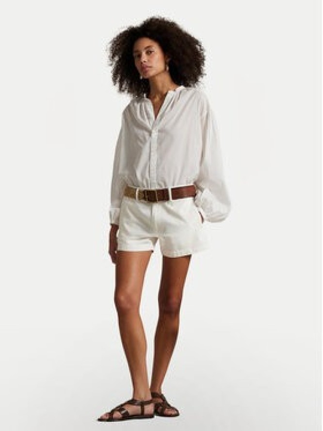 Polo Ralph Lauren Szorty materiałowe 211963798002 Biały Straight Fit