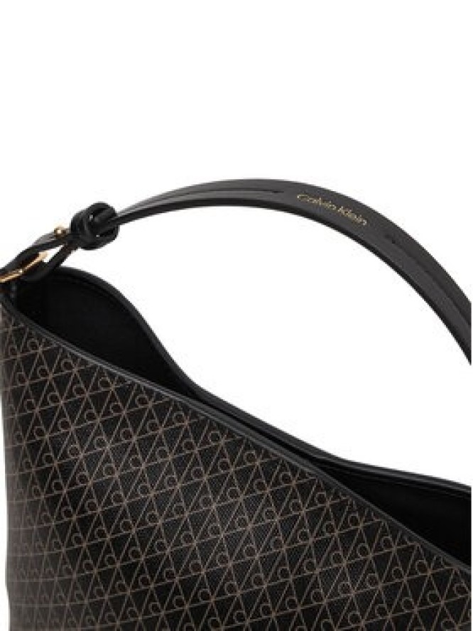 Calvin Klein Torebka Emblem Aop Sm Bucket Crossbody LV04F3506G Czarny