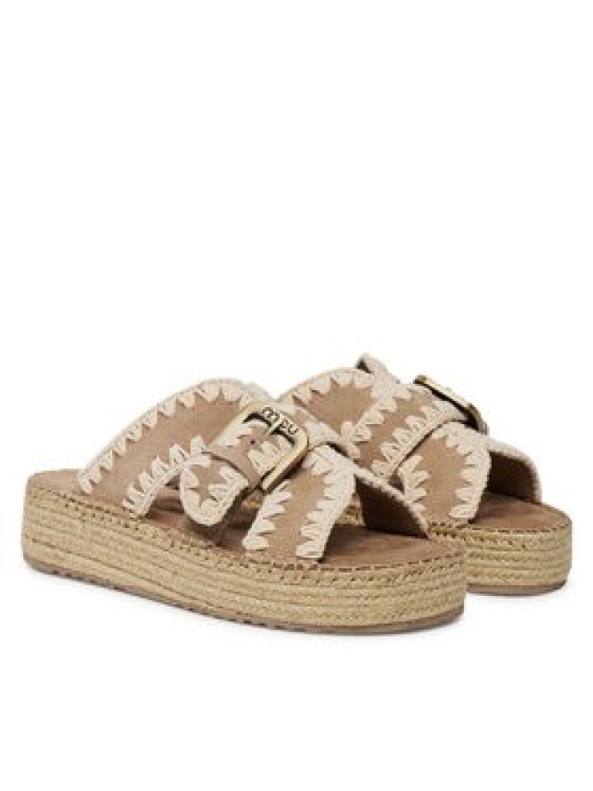 Mou Espadryle Jute sandal MU.SW641003A Różowy