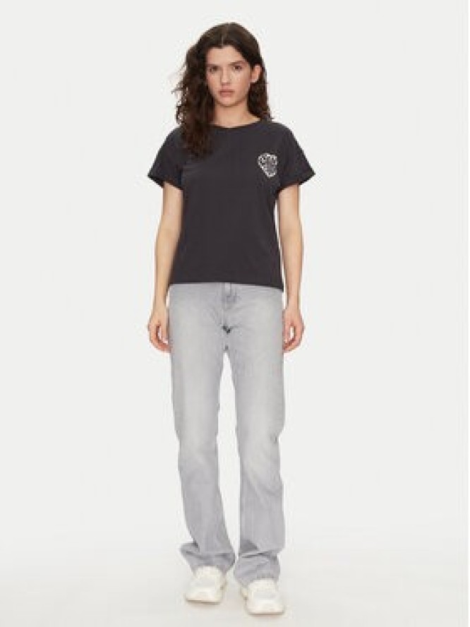 Noisy May T-Shirt Gaby 27032954 Czarny Regular Fit