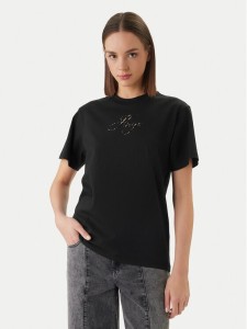 HUGO T-Shirt Vintage 50560566 Czarny Regular Fit