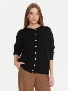 Kontatto Kardigan 3M0978C Czarny Relaxed Fit