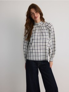 Bluzka z wiązaniem na plecach - wielobarwny