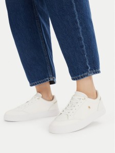 Tommy Hilfiger Sneakersy Th Chic Cupsole FW0FW09106 Écru