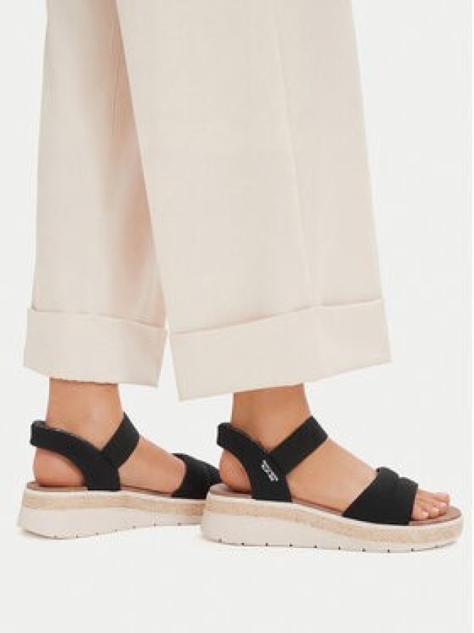 Skechers Sandały BOBS Sun Ray 114413/BLK Czarny