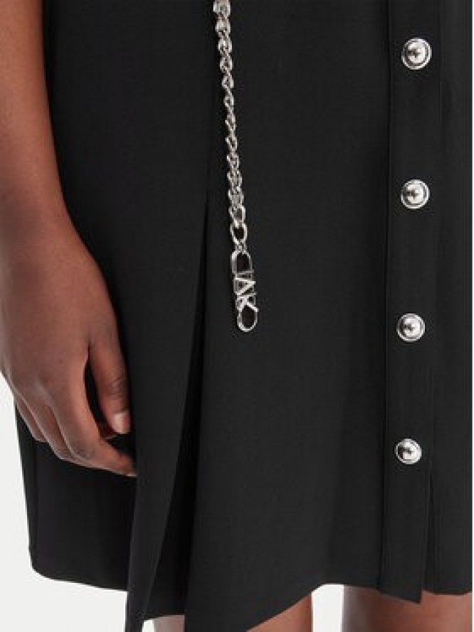 MICHAEL Michael Kors Sukienka koszulowa MR683BX667 Czarny Regular Fit