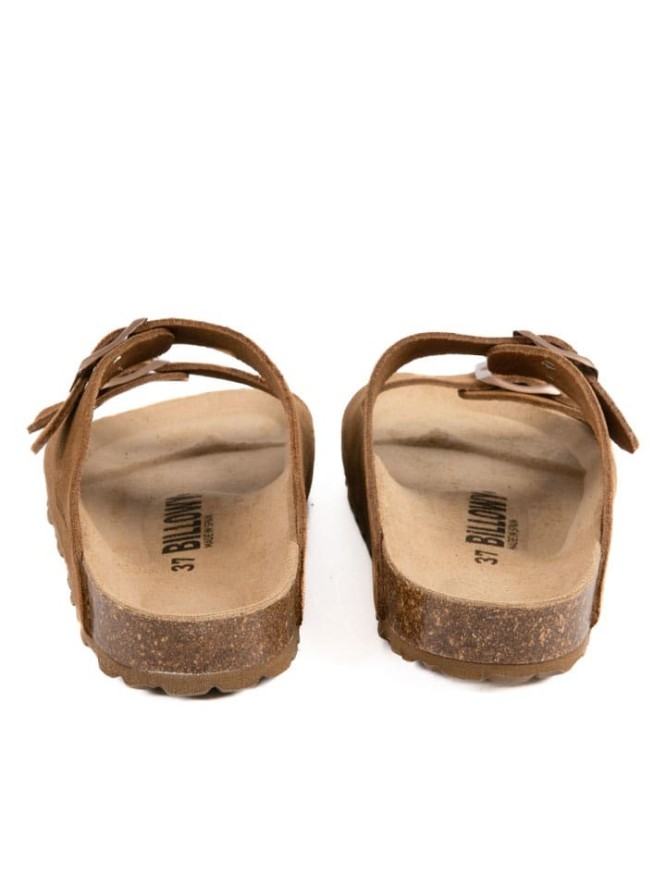 billowy Skórzane klapki w kolorze jasnobrązowym rozmiar: 41