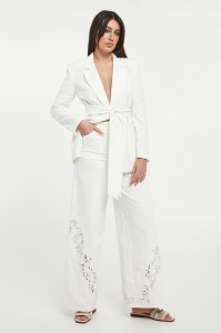 Jeansy damskie z haftem TWINSET
