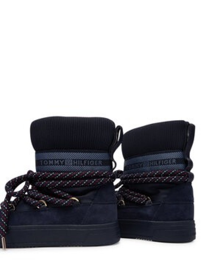 Tommy Hilfiger Śniegowce Tommytech Rwb Snowboot Warm FW0FW09163 Granatowy