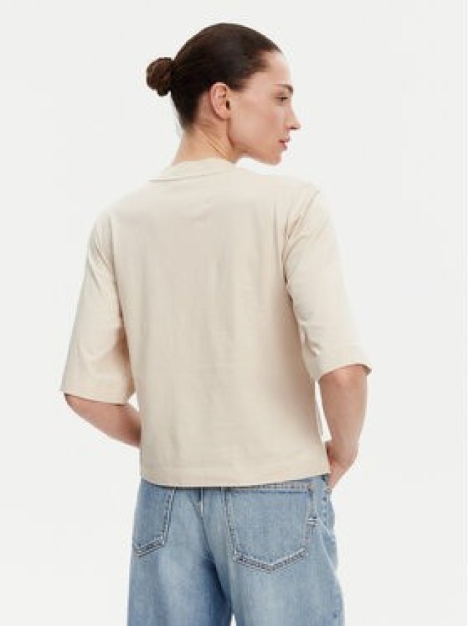 PINKO T-Shirt Niamey 104604 A2CS Beżowy Regular Fit