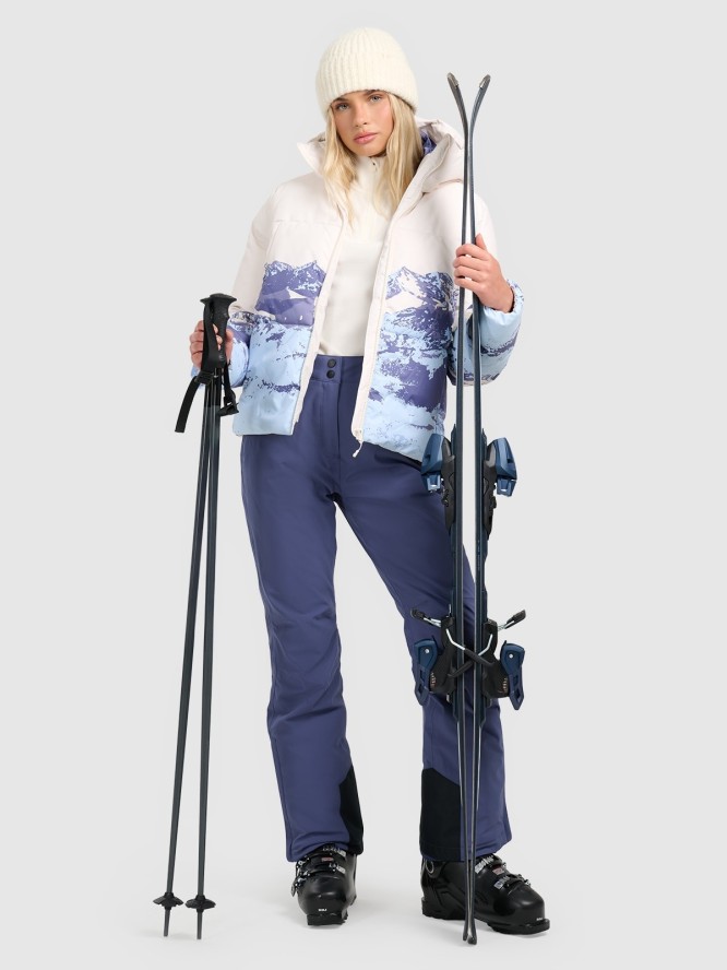 4F Kurtka narciarska membrana 5000 damska - multikolor S