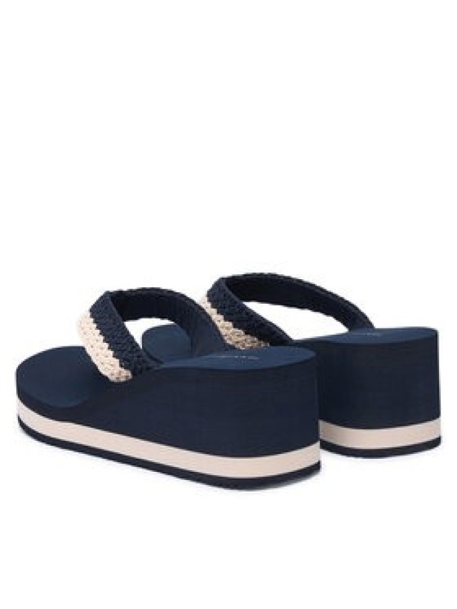 Tommy Hilfiger Japonki Th Wedge Crochet Summer Sandal FW0FW09420 Granatowy