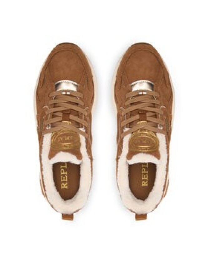 REPLAY Sneakersy GWSIT.000.C0200L Brązowy