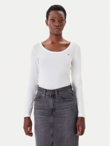 Tommy Jeans Bluzka DW0DW20921 Biały Regular Fit