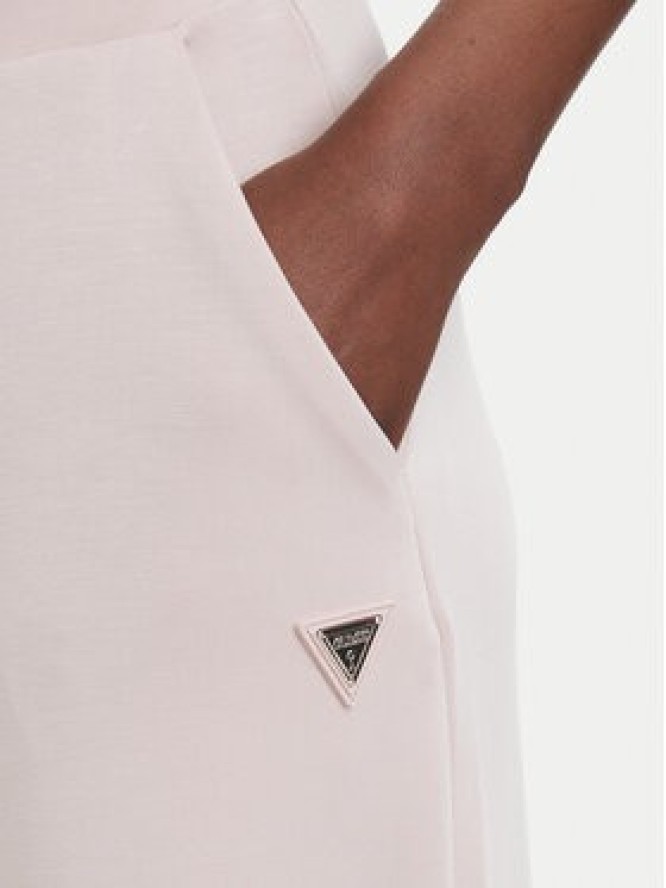 Guess Spodnie dresowe V4YB07 KCAY2 Różowy jasny Relaxed Fit