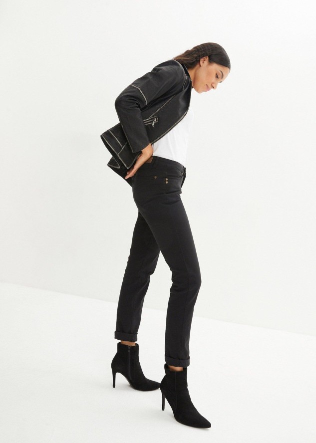 Dżinsy ze stretchem straight, mid waist