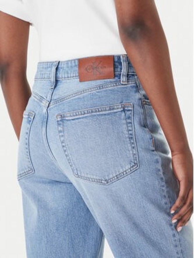 Calvin Klein Jeans Jeansy LV047E787G Niebieski Mom Fit