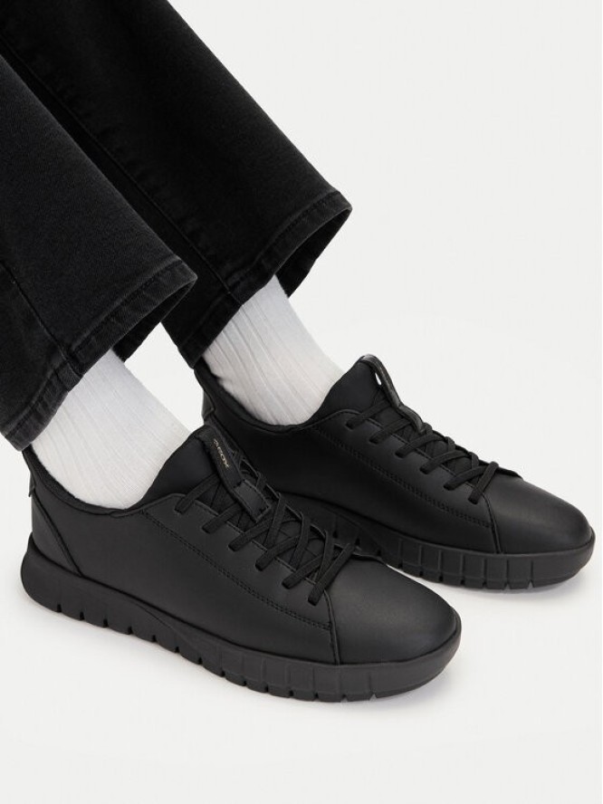 Geox Sneakersy D Flextride Plus D657SC 09B15 C9999 Czarny