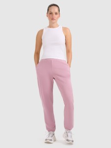 4F Spodnie dresowe joggery damskie - różowe XS