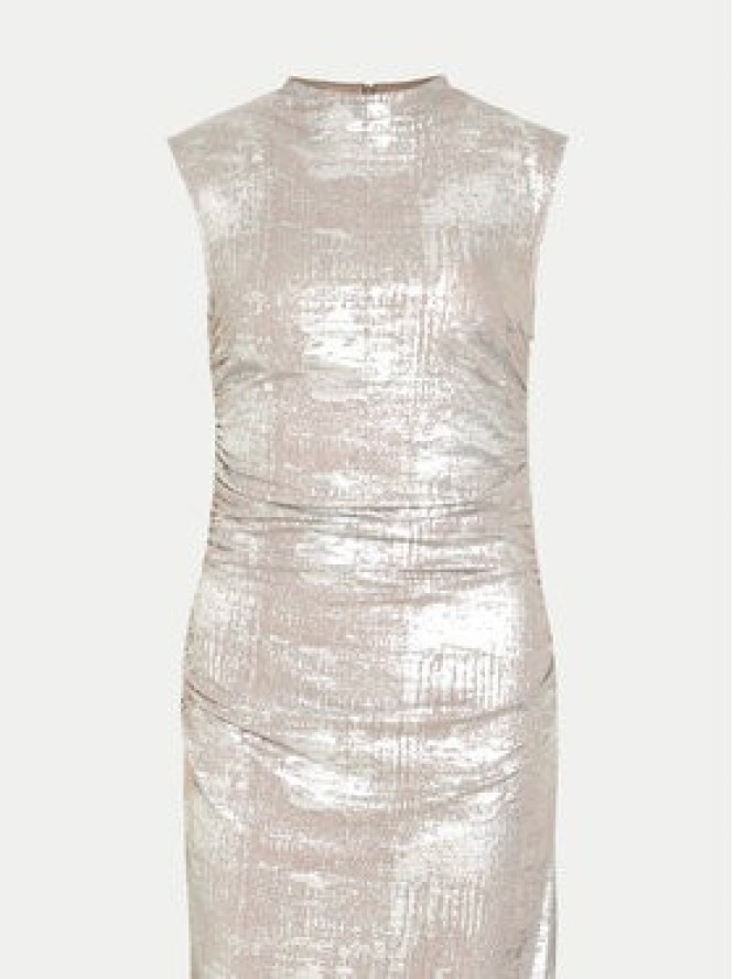 Vila Sukienka koktajlowa 14100142 Srebrny Regular Fit