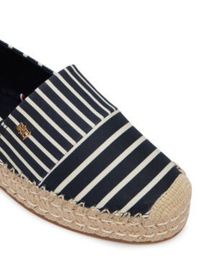 Tommy Hilfiger Espadryle Th Platform Espadrille Stripes FW0FW09143 Granatowy