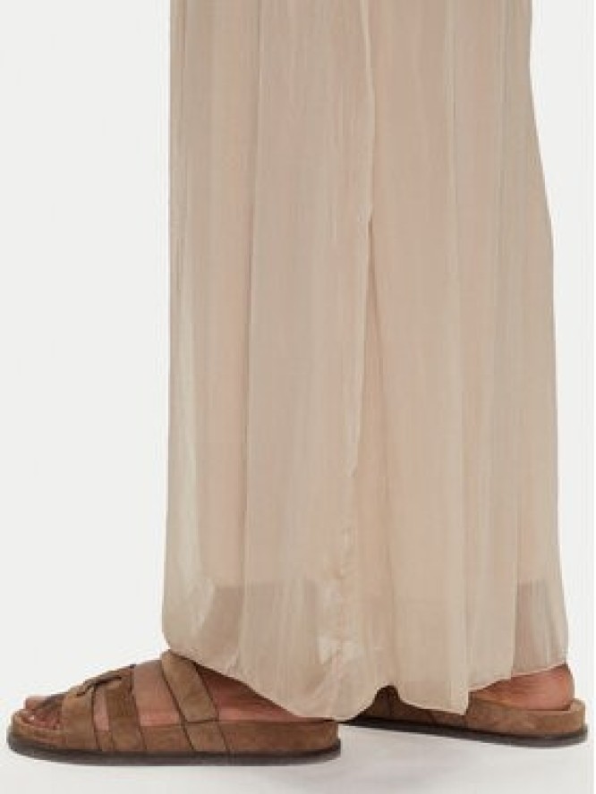Bomboogie Spodnie palazzo PW8992TSET5 Beżowy Relaxed Fit