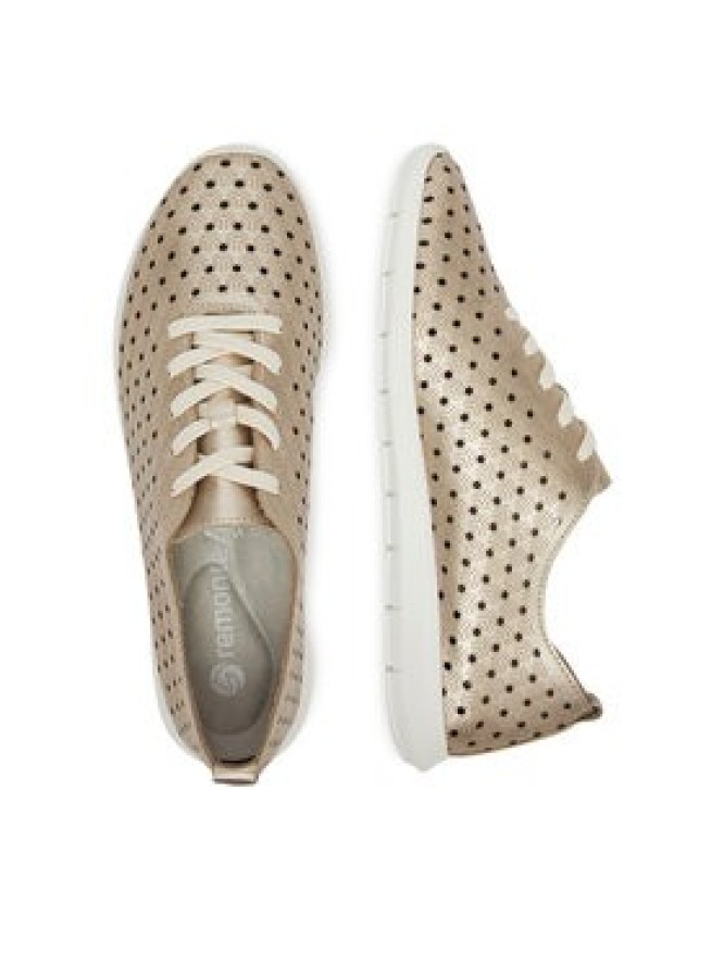 Remonte Sneakersy R7101-91 Złoty