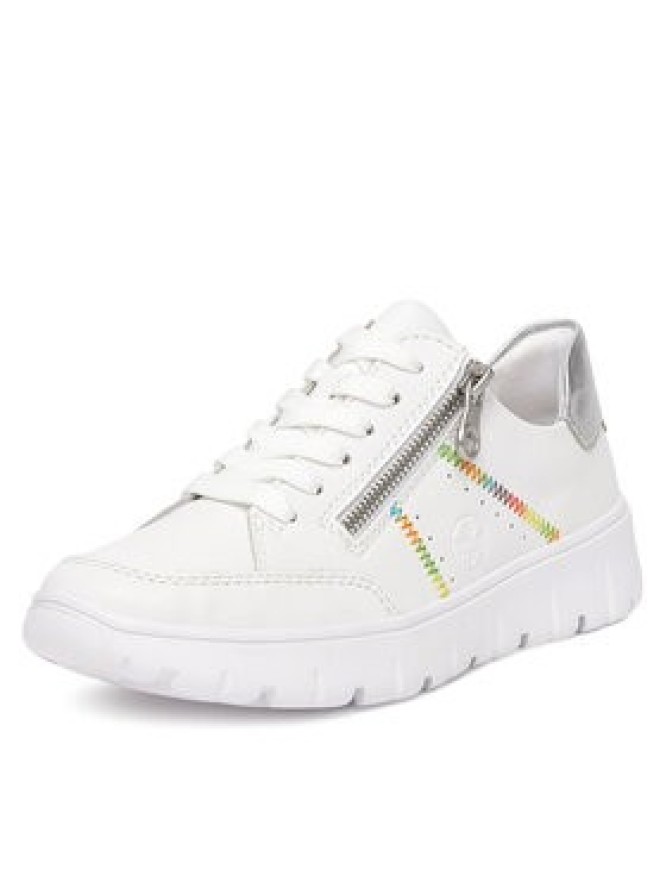Rieker Sneakersy N1313-80 Biały