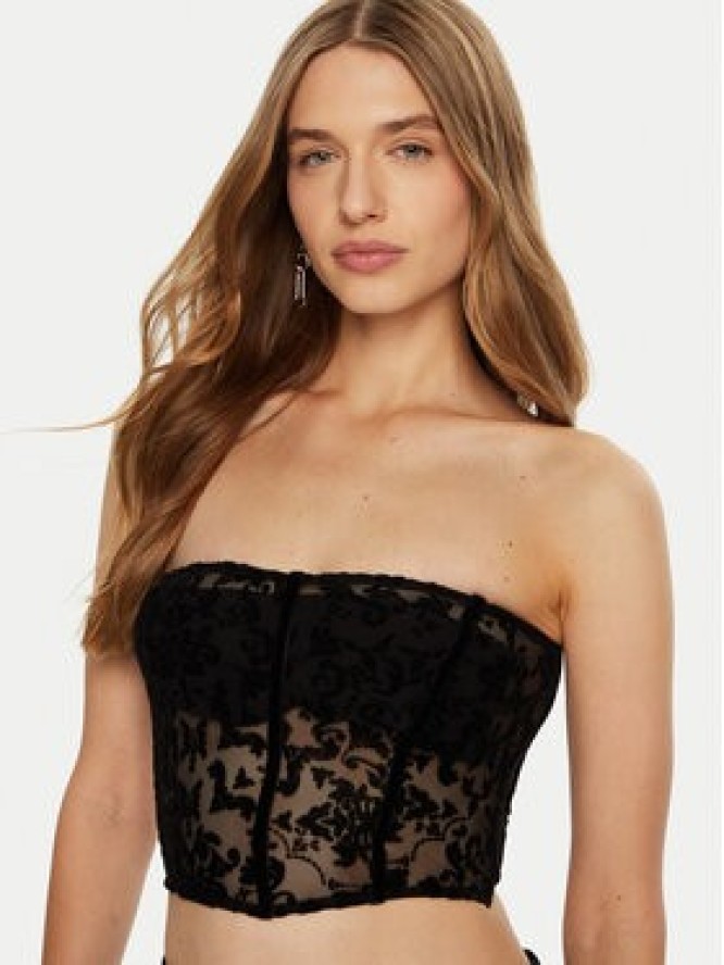 ACCESS FASHION Top 44-2235-362 Czarny Slim Fit