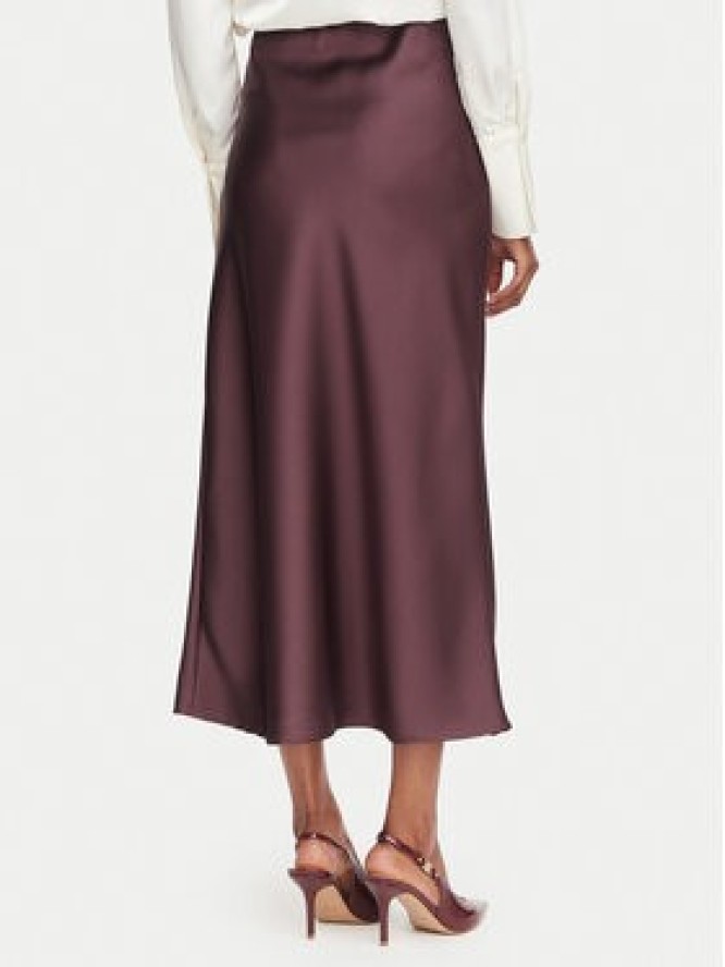Rinascimento Spódnica midi CFC0130230003 Bordowy Regular Fit