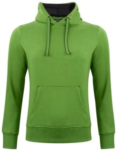 clique Classic Hoody Women – damska bluza z kapturem green melange