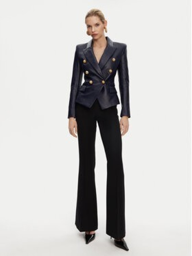 Balmain Marynarka DF0SG185LC62 Granatowy Regular Fit
