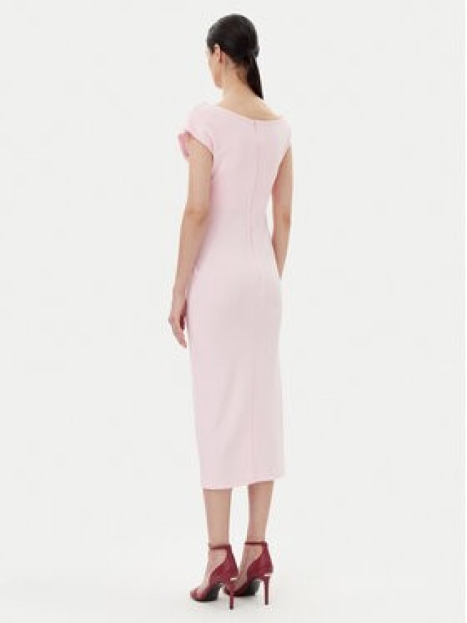 Rinascimento Sukienka koktajlowa CFC0019898002 Różowy Regular Fit