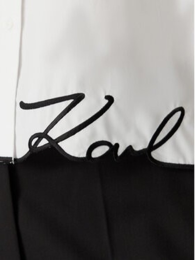 KARL LAGERFELD Koszula B2W11017 Biały Loose Fit